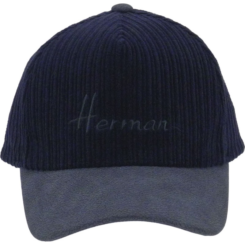 Casquette baseball bicolore en velour.
