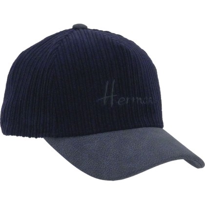 Casquette baseball bicolore en velour.