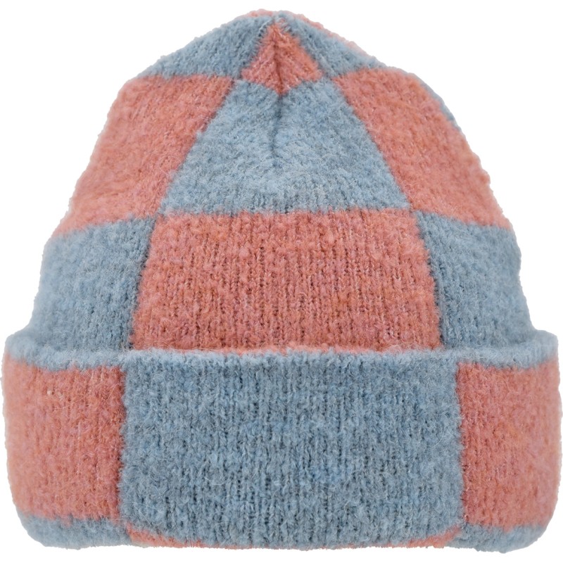 Bonnet adulte avec revers bicolore.
