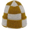 Bonnet adulte avec revers bicolore.