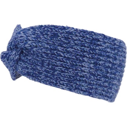 Bandeau croisé adulte tricoté bicolore