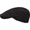 Flat cap in cowhide leather.