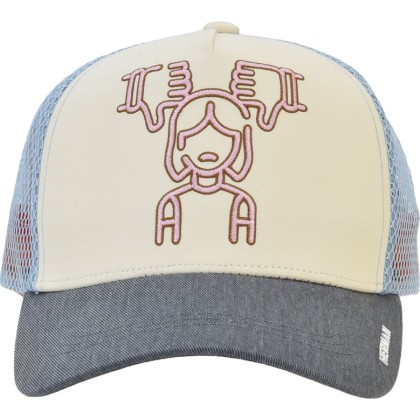 Casquette baseball trucker américaine tricolore avec mesh souple, pann