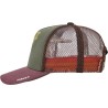 Casquette baseball trucker américaine tricolore avec mesh souple, pann