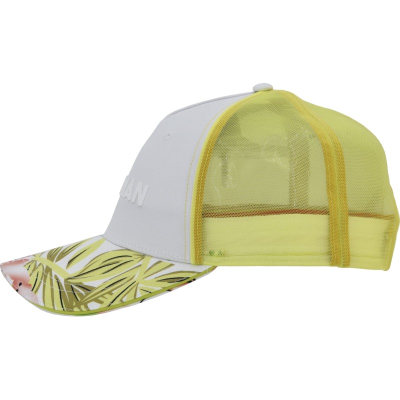 Casquette baseball avec mesh rigide, visière sandwich avec un imprimé