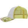 Casquette baseball avec mesh rigide, visière sandwich avec un imprimé