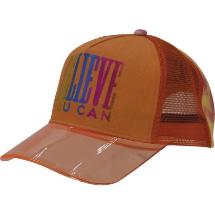 Casquette baseball avec mesh souple avec une visière transparente en s