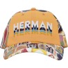 Casquette baseball multicolore,  panneau frontal uni avec broderie HER