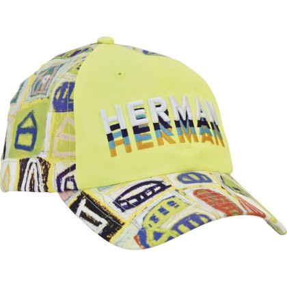 Casquette baseball multicolore,  panneau frontal uni avec broderie HER