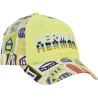 Multicolored baseball cap, solid front panel with rainbow HERMAN embro