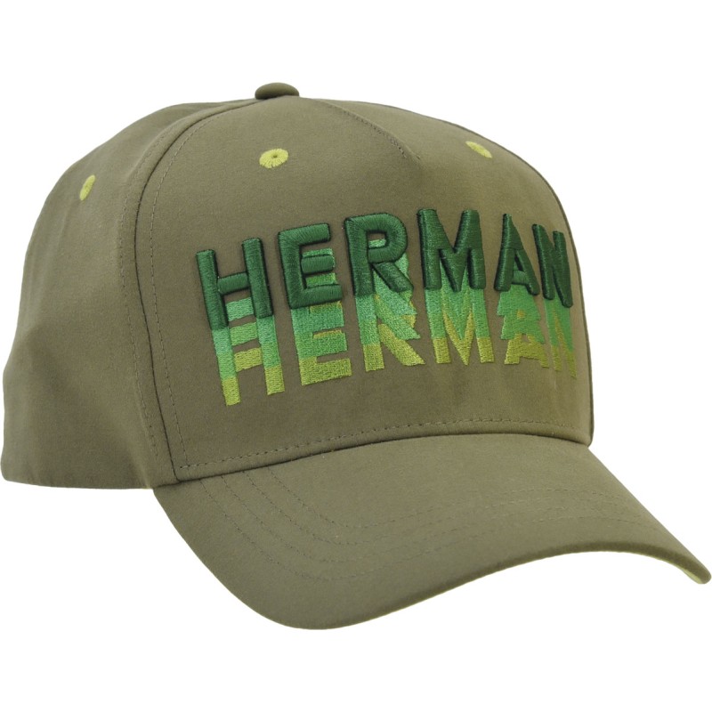 Two-tone American trucker baseball cap with rainbow HERMAN embroidery