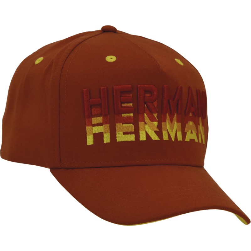 Two-tone American trucker baseball cap with rainbow HERMAN embroidery