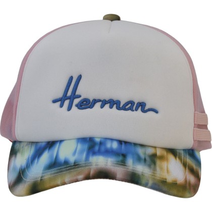 Casquette baseball avec mesh rigide, visière avec un imprimé abstrait,