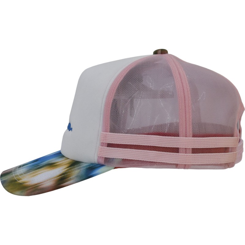 Casquette baseball avec mesh rigide, visière avec un imprimé abstrait,