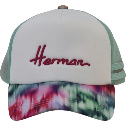 Casquette baseball avec mesh rigide, visière avec un imprimé abstrait,