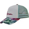 Casquette baseball avec mesh rigide, visière avec un imprimé abstrait,