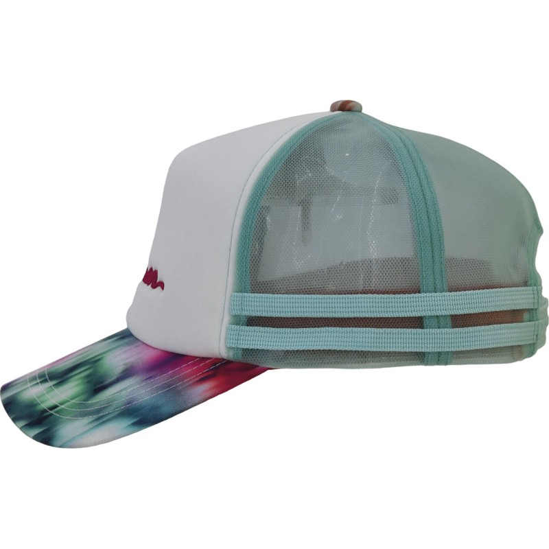 Casquette baseball avec mesh rigide, visière avec un imprimé abstrait,