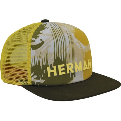 Casquette baseball, visière plate avec mesh, panneau frontal imprimé a