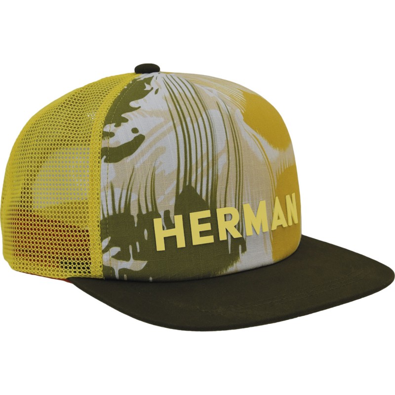 Casquette baseball, visière plate avec mesh, panneau frontal imprimé a