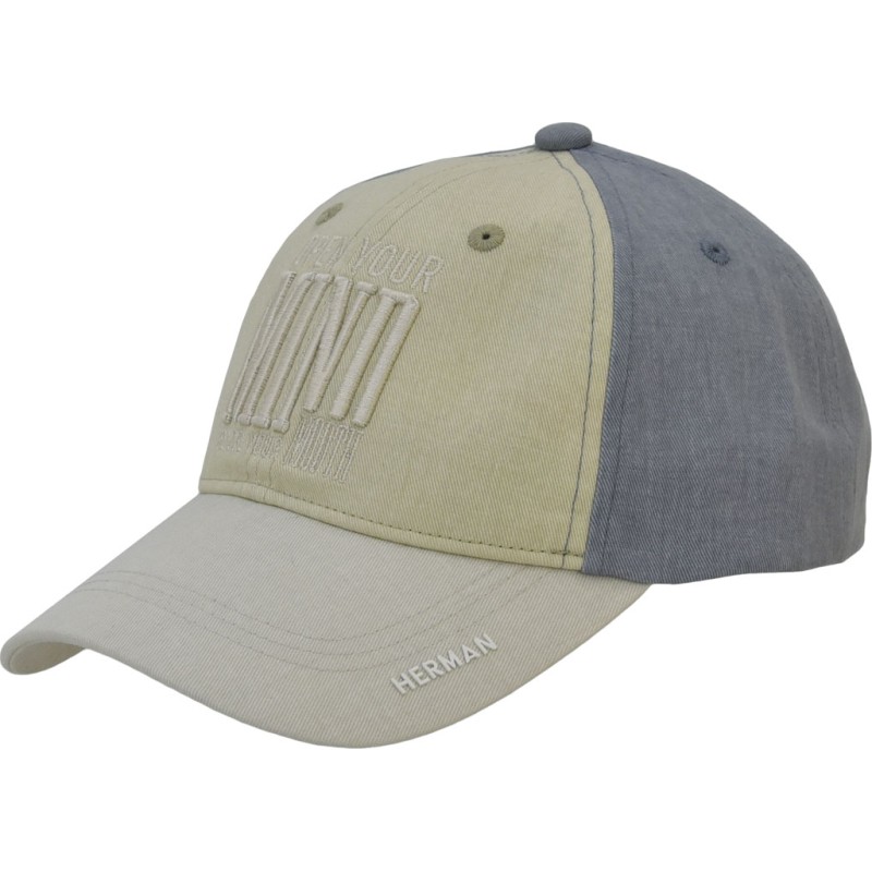 Urban tricolor cotton baseball cap