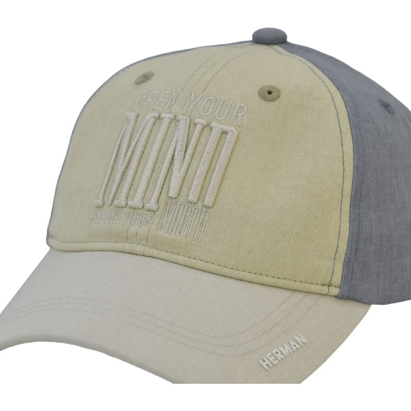 Urban tricolor cotton baseball cap