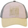 Urban tricolor cotton baseball cap