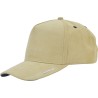 Two-tone baseball cap in peach skin