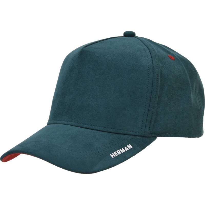 Casquette baseball bicolore en peau de pêche