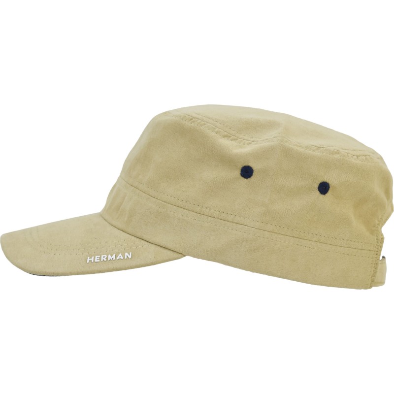 Casquette cubaine bicolore en peau de pêche