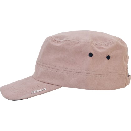 Casquette cubaine bicolore en peau de pêche