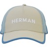 Tricolor baseball cap with soft mesh