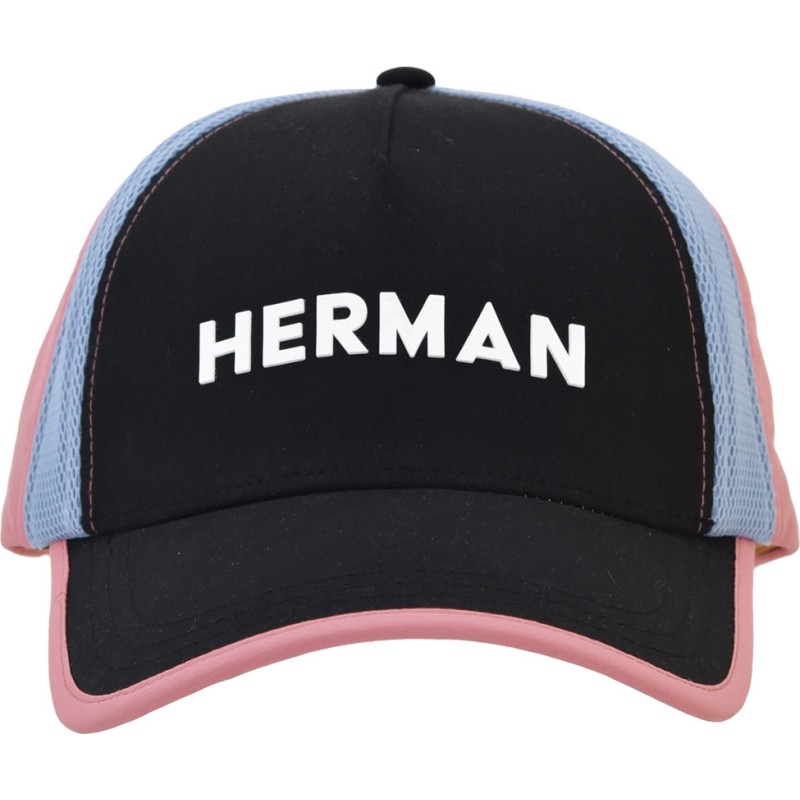 Tricolor baseball cap with soft mesh