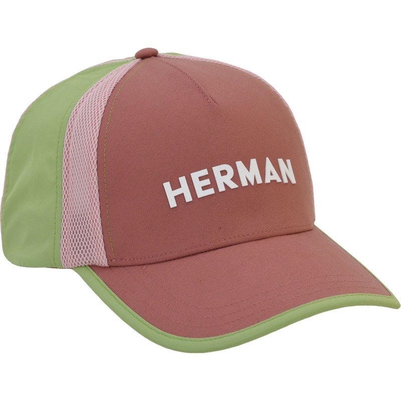 Tricolor baseball cap with soft mesh