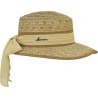 Two-tone cap made of natural straw and paper straw