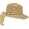Natural raffia straw cap