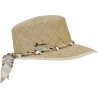 Natural straw cap