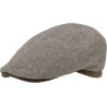 Casquette plate en toile de laine unie.