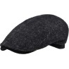 Casquette plate en toile de laine unie.