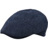 Casquette plate en toile de laine et cachemire unie. Casquette plate en toile de laine et cachemire unie.