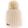 Plain adult hat knitted with 80% recycled plastic thread, with thread