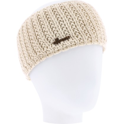 Plain adult headband knitted with 80% recycled plastic thread and line