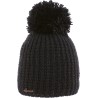 Plain adult hat knitted with 80% recycled plastic thread, with thread