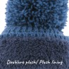 bonnet hiver doublure en plush doux