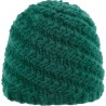 Bonnet adulte en grosse maille uni oblique doublé plush