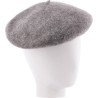 Wool felt beret, with drawstring