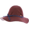 Reversible hat in suedeplain color and cotton