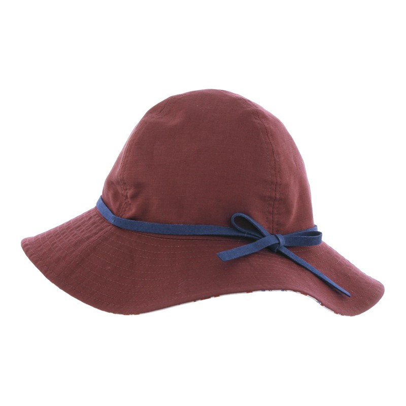 capeline femme chapeau, coloris bordeaux