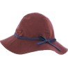 capeline femme chapeau, coloris bordeaux