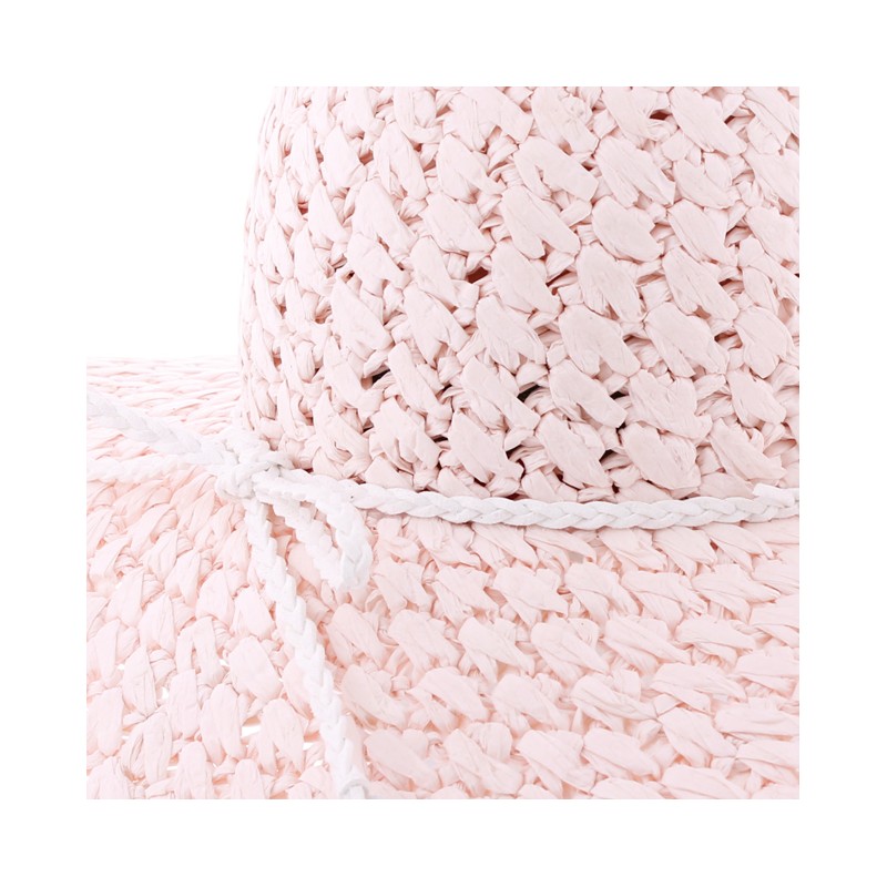 paper crochet straw capeline